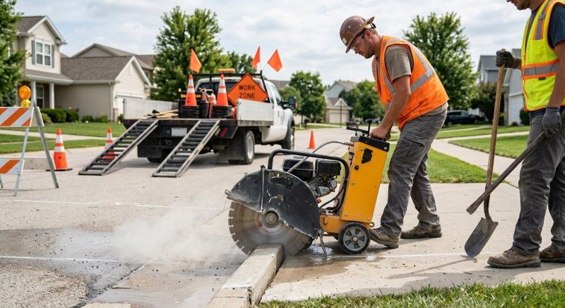 Concrete Flatwork Repair Service